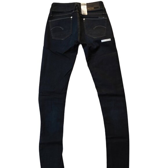 Retro Vintage G-Star Raw Lynn Skinny Comfort Comet Denim Jeans Pants Sz 25 NWT - Picture 7 of 14